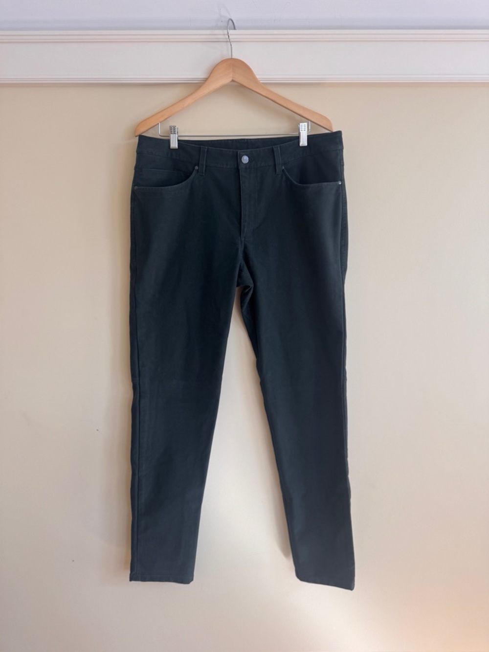 Lululemon ABC Slim-Fit 5 Pocket Pant Dark Forest Green Size 36 Utilitech